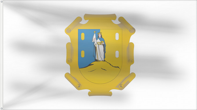 Drapeau, avec deux œillets métalliques et guindant renforcé : San Luis Potosi San Luis Potosí