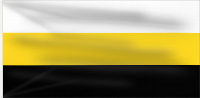 Flag, with two metal eyelets and reinforced hoist: Perak Malaysian state of Perak