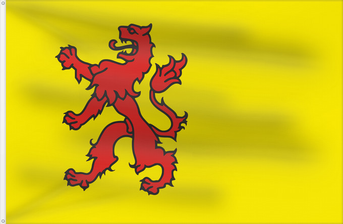 Bandera, con dos ojales metálicos y lado del asta reforzado: Zuid-Holland South Holland Olanda Meridionale Province nl Zuid-Holland
