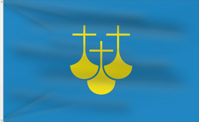 Flag, with two metal eyelets and reinforced hoist: Møre og Romsdal Møre og Romsdal County, Norway comté de Møre og Romsdal More og Romsdal