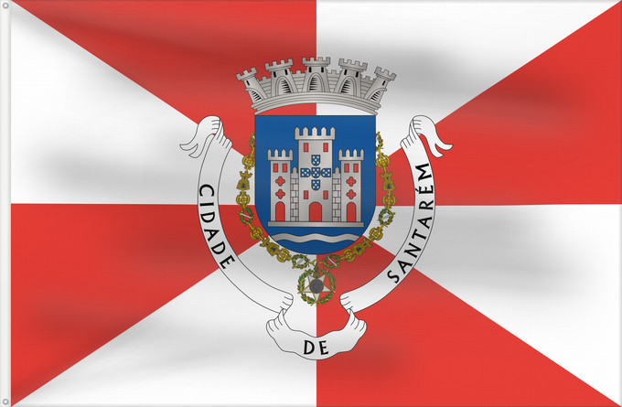Flag, with two metal eyelets and reinforced hoist: Santarém