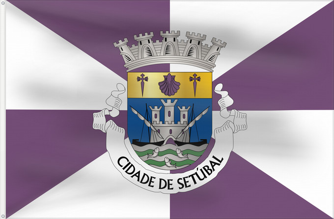 Drapeau, avec deux œillets métalliques et guindant renforcé : Setúbal