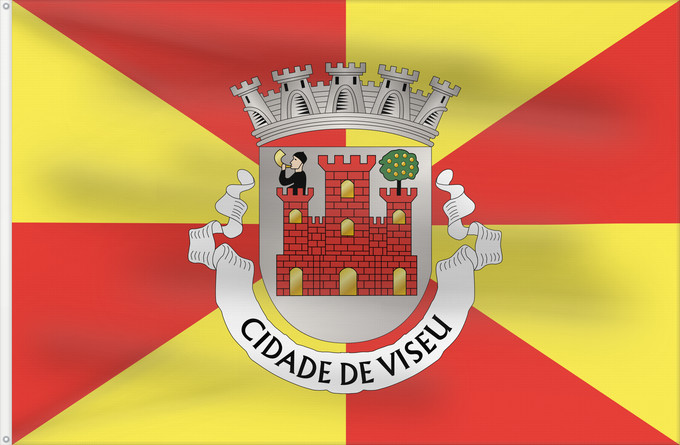 Flag, with two metal eyelets and reinforced hoist: Viseu