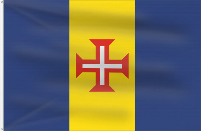 Flag, with two metal eyelets and reinforced hoist: Madeira Autonomous Region of Madeira, Portugal Madera Região Autónoma da Madeira