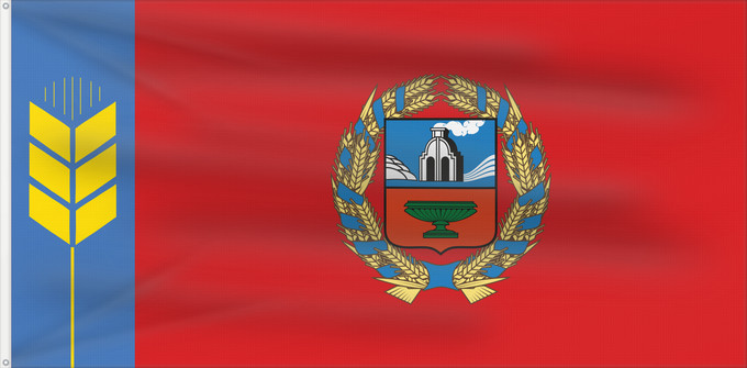 Flag, with two metal eyelets and reinforced hoist: Altai Krai Altai Krai Kraï de l'Altaï Krai de Altái Altai krai