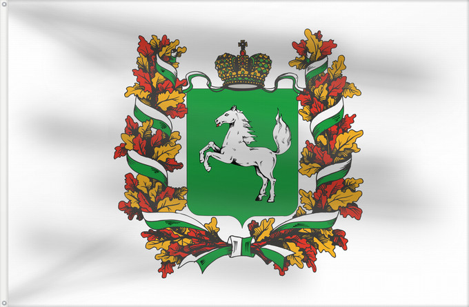 Flagge, mit zwei Metallösen und verstärktem Besatzband: Tomskaya oblast'