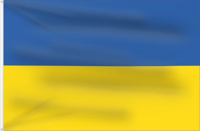 Bandera, con dos ojales metálicos y lado del asta reforzado: Ukraine	L Ukraine	Ucrania	Dell Ucraina	Oekraïne	Ucrânia	Ukrainy	علم أوكرانيا	Ukrayna bayrağı / Ukrayna бајрағы	Сцяг Украіны	Сьцяг Украіны	Знаме на Украйна	Ukraina	Украина байрагъы	Ukrajiny	Оукра́ины зна́мѧ	Σημαία της Ουκρανίας	Ukrainio	Ukrainan	Ukraina ba