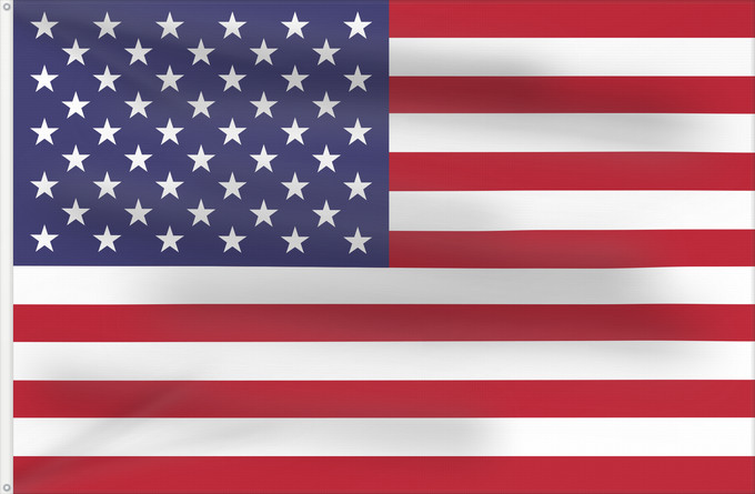 Flag, with two metal eyelets and reinforced hoist: United States Minor Outlying Islands