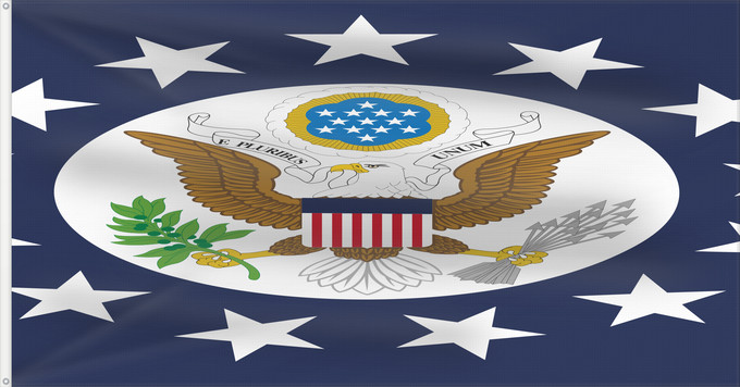 Bandera, con dos ojales metálicos y lado del asta reforzado: United States ambassador	US Ambassador to an accredited sovereign foreign government	Ambassadors of the United States	Ambasciatori degli Stati Uniti