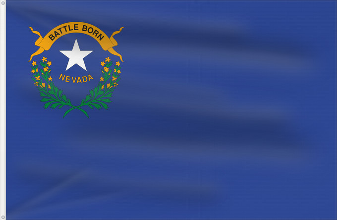 Bandera, con dos ojales metálicos y lado del asta reforzado: Nevada	State of Nevada	ᏁᏩᏓ ᎦᏓᏘ	Ka hae Newaka	Nivatae	Náʼaazhoozh Hahoodzo bidah naatʼaʼí	Флаг Невады	Američke savezne države Nevade