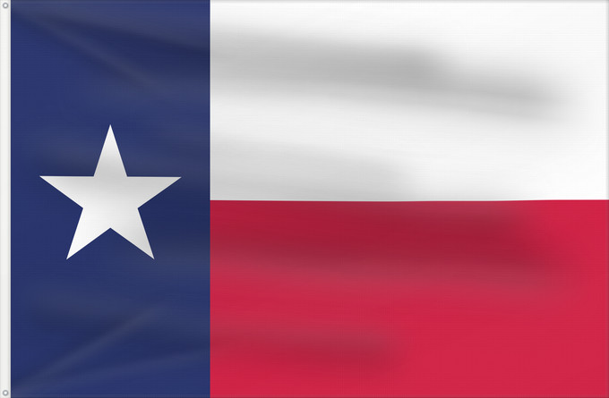 Bandera, con dos ojales metálicos y lado del asta reforzado: Texas	Texa	Stanowa Teksasu	ᏅᏓᎩ ᎦᏓᏘ	Toháano ého ëva hoohëö o	Ka hae Kekeka	Texiae	Flagget til delstaten Texas	Akałii Bikéyah bidah naatʼaʼí	Флаг Техаса	Američke savezne države Texas
