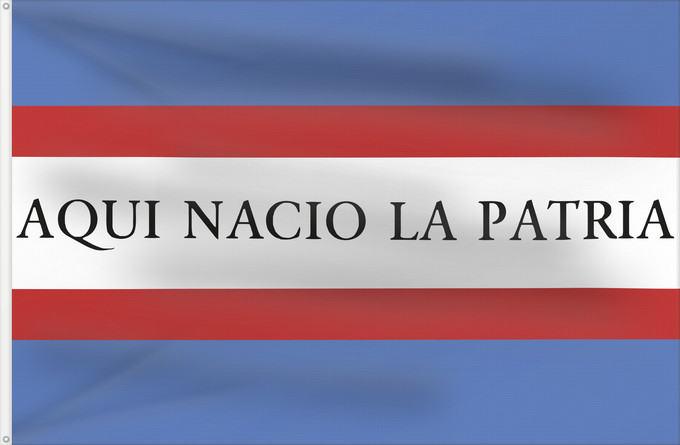 Drapeau, avec deux œillets métalliques et guindant renforcé : Soriano Department Soriano département de Soriano