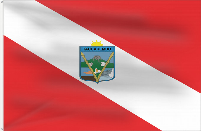 Drapeau, avec deux œillets métalliques et guindant renforcé : Tacuarembó