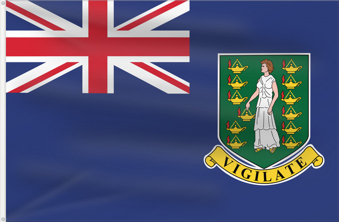 Flag, with two metal eyelets and reinforced hoist: British Virgin Islands	Virgin Islands, British	Vierges britanniques !Îles Vierges britanniques	Islas Vírgenes Británicas	Britische Jungferninseln	Isole Vergini Britanniche