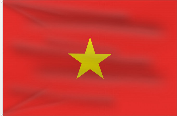 Flag, with two metal eyelets and reinforced hoist: Vietnam Viêt Nam Vietnã Vo Vietnam علم فيتنام Vietnamu Σημαία του Βιετνάμ Vjetnamio 越南國旗 Ye̍t-nàm koet-khì Vijetnama 越南の国旗 / ベトナムの国旗 Vietnam bayrağı / Вьетнам байрағы 越南의 國旗 / 베트남의 국기 Vietnam tuusu / Вьетнам туусу ທຸງຊາດຂອງປະເທດຫວຽດນາມ 越南之旗 Вьетнам төр
