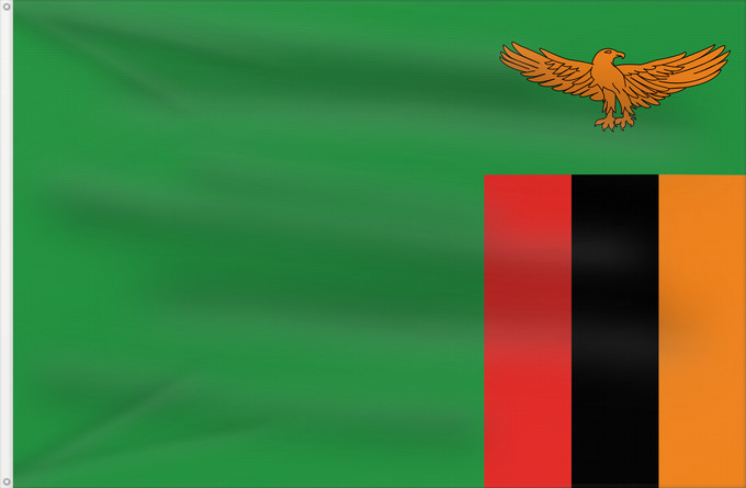 Flag, with two metal eyelets and reinforced hoist: Zambia Zambie Sambia Zambio Saimbia Zambi Mbendera ya Zambia Флаг Замбии Zambije Mujeko ya Zambia Folaga la Zambia