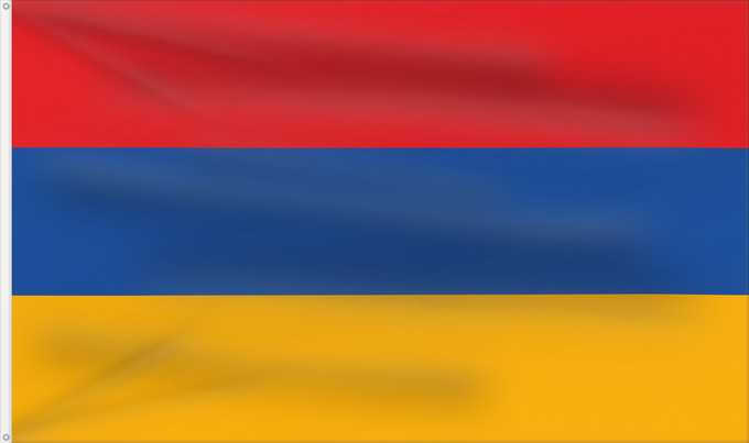 Flag, with two metal eyelets and reinforced hoist: Armenia L Arménie Armenien Dell Armenia Armenië Ерманҭәыла абыраҟ علم أرمينيا ܐܬܐ ܕܐܪܡܝܢܝܐ Ermənistan Әрмәнстан флагы Сцяг Арменіі Сьцяг Армэніі Ermenije Σημαία της Αρμενίας Armenio Armeenia lipp Armenian Örményország Հայաստանի դրոշը სომხეთის დროშა Әрменс