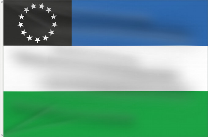Drapeau, avec deux œillets métalliques et guindant renforcé : Provincia del Río Negro Río Negro Province, Argentina Province de Río Negro Provincia del Río Negro, Argentina Río Negro (Provinz)