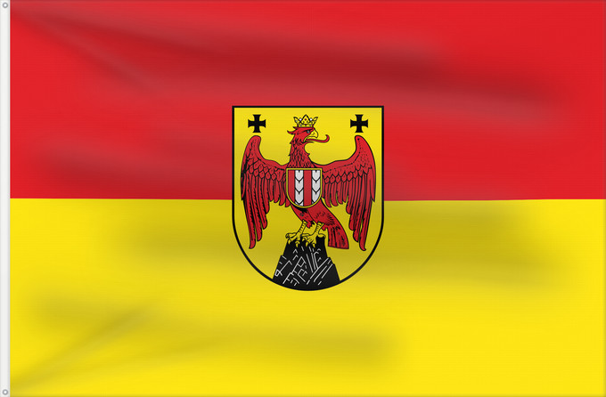Drapeau, avec deux œillets métalliques et guindant renforcé : Burgenland