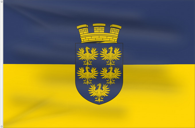 Flag, with two metal eyelets and reinforced hoist: Lower Austria	Blue-Yellow. Flag of Lower Austria &amp; Ukraine	Basse-Autriche	Baja Austria	Blau-Gelb	Bassa Austria