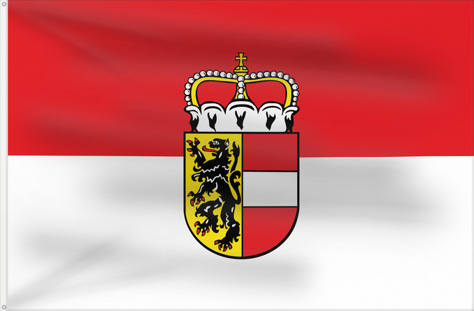 Bandera, con dos ojales metálicos y lado del asta reforzado: Salzburg	Salzburg (state)	Salzbourg	Salzburgo	Salisburgo