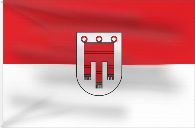 Bandera, con dos ojales metálicos y lado del asta reforzado: Vorarlberg