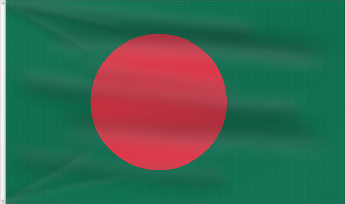 Flag, with two metal eyelets and reinforced hoist: Bangladesh Bangladesch علم بنغلاديش বাংলাদেশের জাতীয় পতাকা Bangladeshs Bangladeŝo Bangladeshin Le bengo lanci Флаг Бангладеш Bangladeša