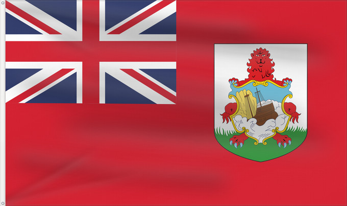 Bandera, con dos ojales metálicos y lado del asta reforzado: Bermuda	Bermudes	Bermudas	Bermudów	Bermudas fana	Brattagh ny Bermioodee	Флаг Бермуд