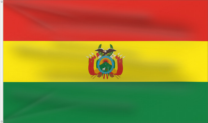 Flagge, mit zwei Metallösen und verstärktem Besatzband: Bolivia Civil de la Bolivie Bolivien Bolivië Bolívia Boliwii Boliviens Bolivio Bolivian Wuliwiya wiphala Bolivije Drapea del Boliveye