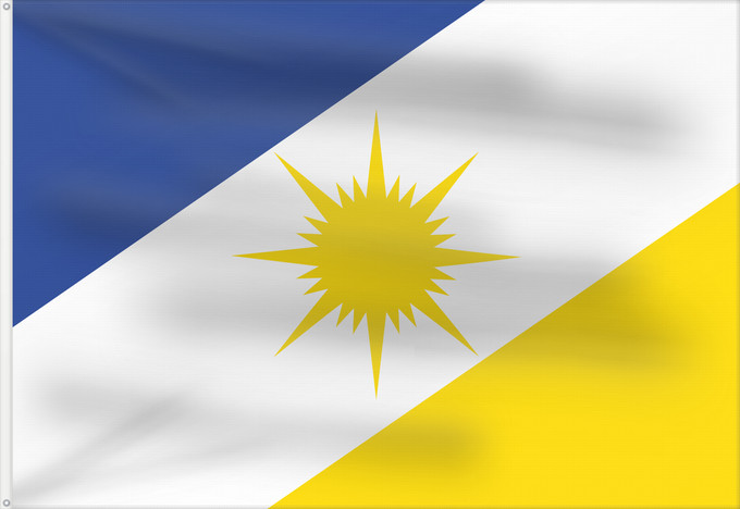 Flag, with two metal eyelets and reinforced hoist: Tocantins State of Tocantins, Brazil Estado do Tocantins, Brasil