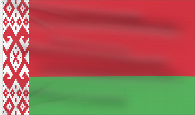 Flag, with two metal eyelets and reinforced hoist: Belarus Biélorussie Bielorrusia Belaru Bielorussia Wit-Rusland Bielorrússia Państwowa flaga Republiki Białorusi Belorusiya Respublikasının Dövlət Дзяржаўны Сцяг Рэспублікі Беларусь Афіцыйны сьцяг Рэспублікі Беларусь Бѣлꙑ́ Роуси́ Димократі́ѩ ꙁна́мѧ Hvideru