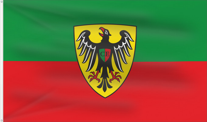 Drapeau, avec deux œillets métalliques et guindant renforcé : Esslingen am Neckar (Region Stuttgart)