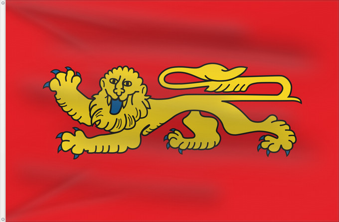 Flagge, mit zwei Metallösen und verstärktem Besatzband: Aquitaine	Regional flag of the french province Aquitaine	Région Aquitaine en France	Aquitania  región francesa	Aquitanien	Aquitania