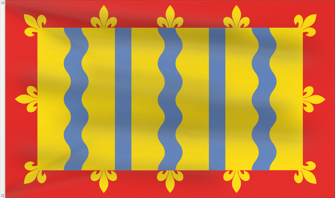 Bandera, con dos ojales metálicos y lado del asta reforzado: Cambridgeshire