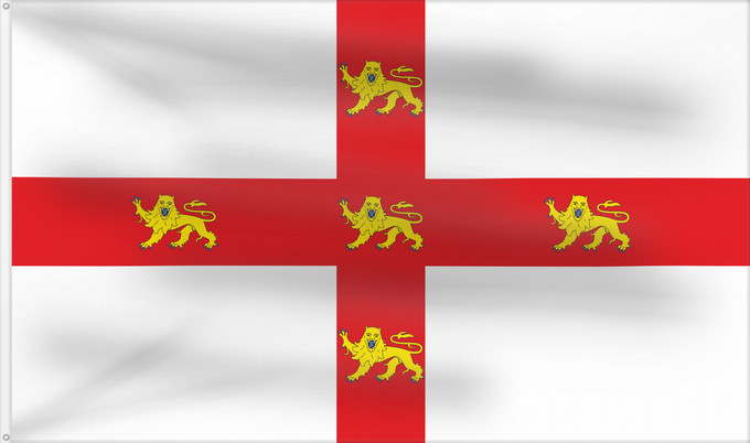 Flag, with two metal eyelets and reinforced hoist: York