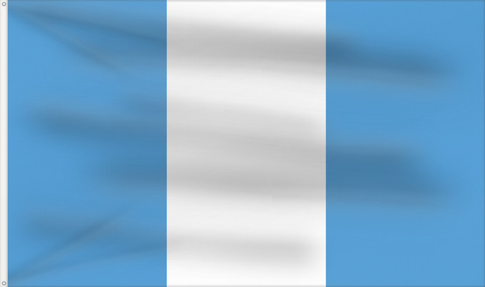 Flag, with two metal eyelets and reinforced hoist: Civil Ensign of Guatemala	Guatemala	Civil de Guatemala