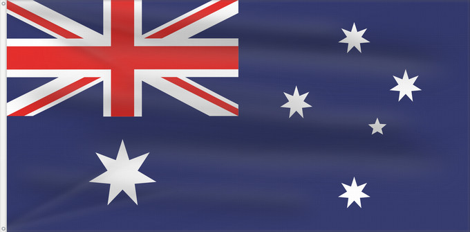 Drapeau, avec deux œillets métalliques et guindant renforcé : Heard Island and McDonald Islands