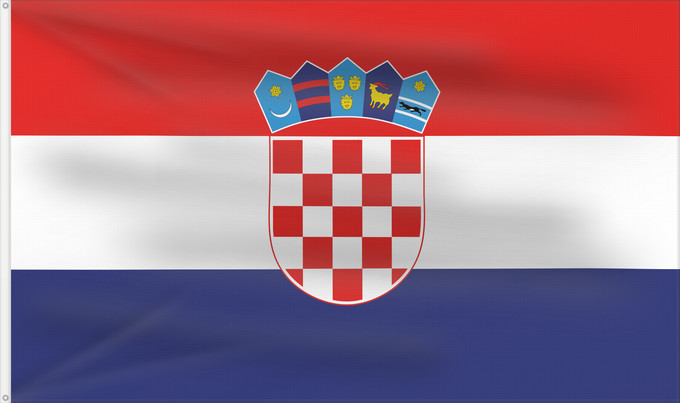 Bandera, con dos ojales metálicos y lado del asta reforzado: Croatia	It is easy to put a border around this flag image	Croatie	Croacia	Kroatien	Croazia	Kroatië	Croácia	Chorwacji	Kroasië	علم كرواتيا	Xorvatiya	Vo Kroàzien	Sciag Charvatyji / Сцяг Харватыі	Ściag Charvatyji / Сьцяг Харватыі	Знаме на Хърватия	ক্রোয়েশিয়