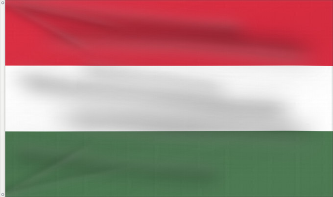Bandera, con dos ojales metálicos y lado del asta reforzado: Hungary	Hongrie	Hungría	Ungarn	Dell Ungheria	Hongarije	Hungria	Węgier	Знаме на Унгария	Banniel Hungaria	Maďarská vlajka	Ungarns	Σημαία της Ουγγαρίας	Hungario	Ungari lipp	Unkarin	HUngáire	Mađarske	Magyarország	Hungaria	ハンガリーの国旗	Hungariae	Vengrijos	Ungārija