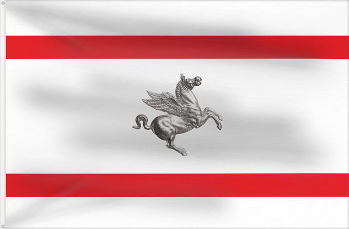 Flagge, mit zwei Metallösen und verstärktem Besatzband: Tuscany	Italian region Tuscany	Toscane	Toscana	Regione italiana Toscana	Kan Tuscany