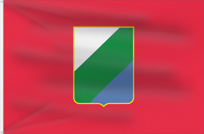 Bandera, con dos ojales metálicos y lado del asta reforzado: Abruzzo