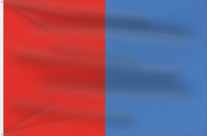 Bandera, con dos ojales metálicos y lado del asta reforzado: Catania	Catane