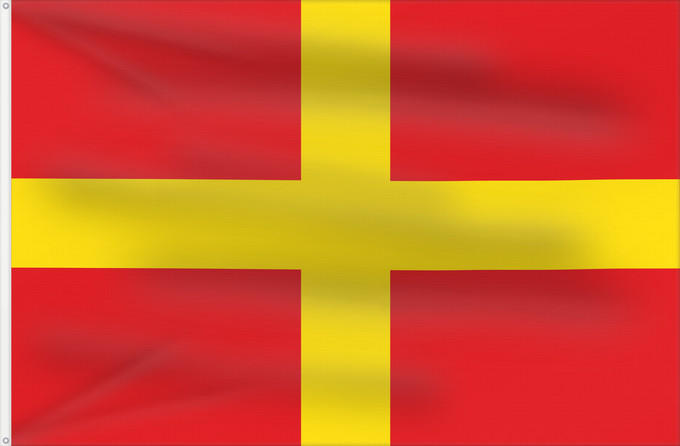 Flagge, mit zwei Metallösen und verstärktem Besatzband: Messina Messine