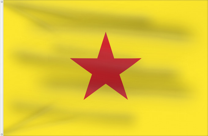 Flag, with two metal eyelets and reinforced hoist: Mohéli