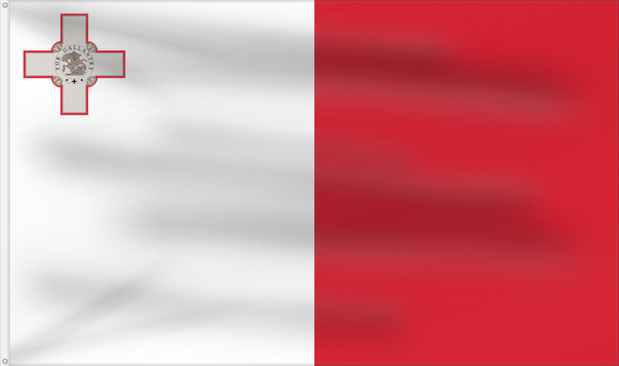 Flag, with two metal eyelets and reinforced hoist: Malta Malte Сцяг Мальты Maltas Ta Malta Флаг Мальты Прапор Мальти