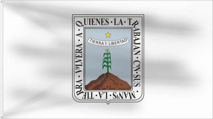 Drapeau, avec deux œillets métalliques et guindant renforcé : Morelos