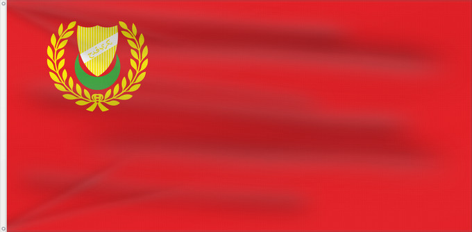 Flag, with two metal eyelets and reinforced hoist: Kedah	Malaysian state of Kedah.   version	Kedah 
