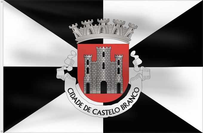 Flag, with two metal eyelets and reinforced hoist: Castelo Branco