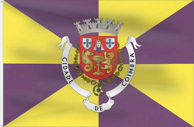 Flag, with two metal eyelets and reinforced hoist: Coimbra