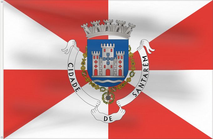 Flag, with two metal eyelets and reinforced hoist: Santarém